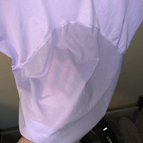 Nike Miler Purple Short-Sleeve Running Top - Picture 3 of 3